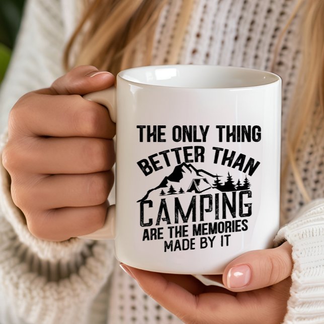 Caneca Slogan engraçado da câmera citações de acampamento (Criador carregado)