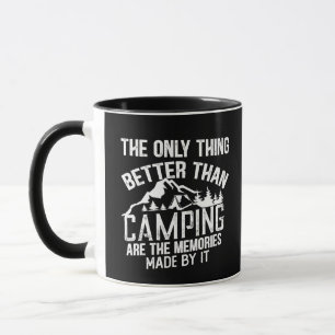Caneca Slogan engraçado da câmera citações de acampamento