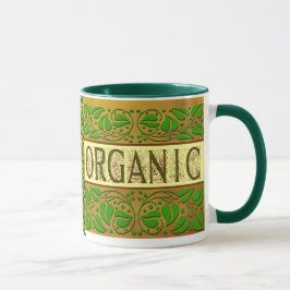 Caneca Slogan Verde Orgânico Café Mug