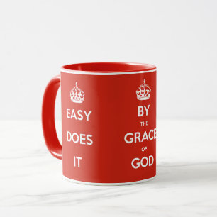 Caneca Slogans dos Alcoólicos Anônimos (Vermelho)