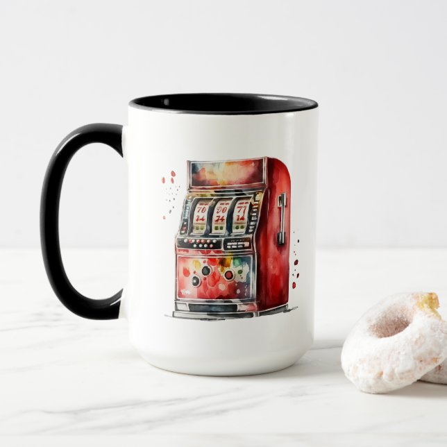 Caneca Slot Machine Casino (Com Donut)