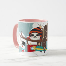 Caneca Sloth de Natal