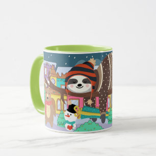 Caneca Sloth de Natal