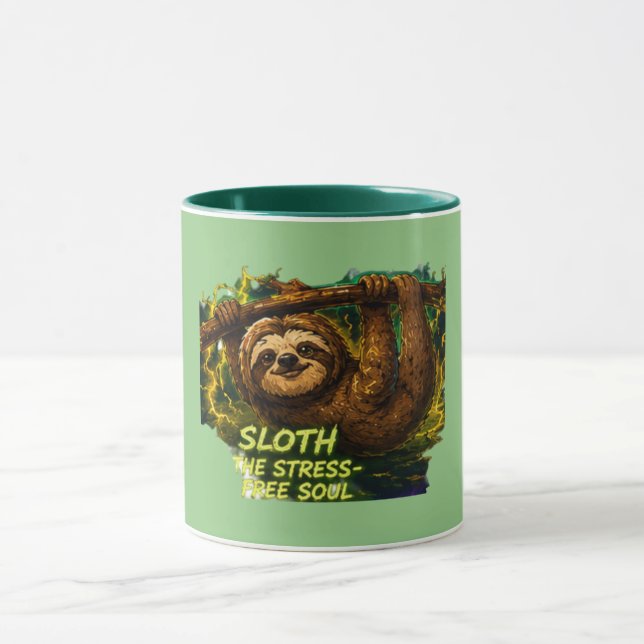 Caneca Sloth o Estresse, Alma Livre (Centro)