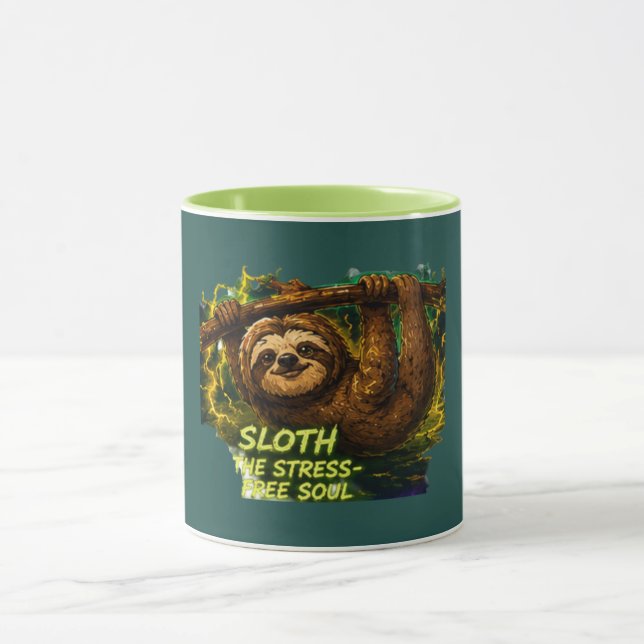 Caneca Sloth Stress Free Soul (Centro)