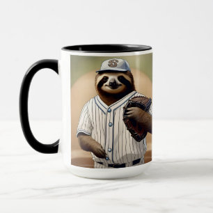Caneca "Slugger Sloth: Devagar e Estável na Placa"