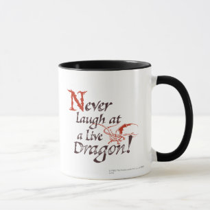 Caneca SMAUG™ - Nunca Ria De Um Dragão Ao Vivo