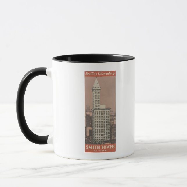 Caneca Smith Tower, Observatório de Seattle (Esquerda)