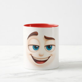 Caneca Smug blue eyed grin – cheeky big mood face
