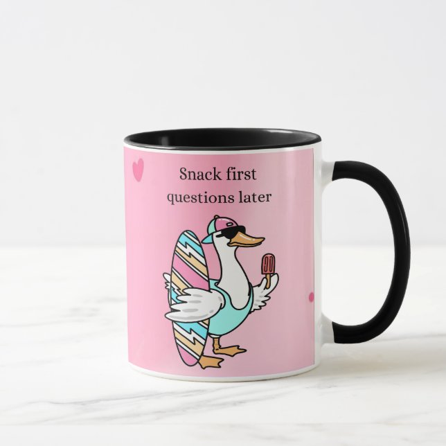 Caneca Snack First, Questions Later Mug | Cool Duck  (Direita)