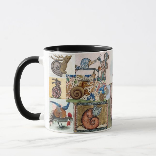 Caneca "Snail Marginalia" Clássica Coffee Mug (Esquerda)