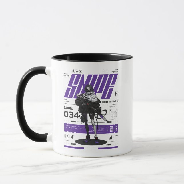 Caneca Snipe | Estilo de Animação | Presente especial | C (Esquerda)