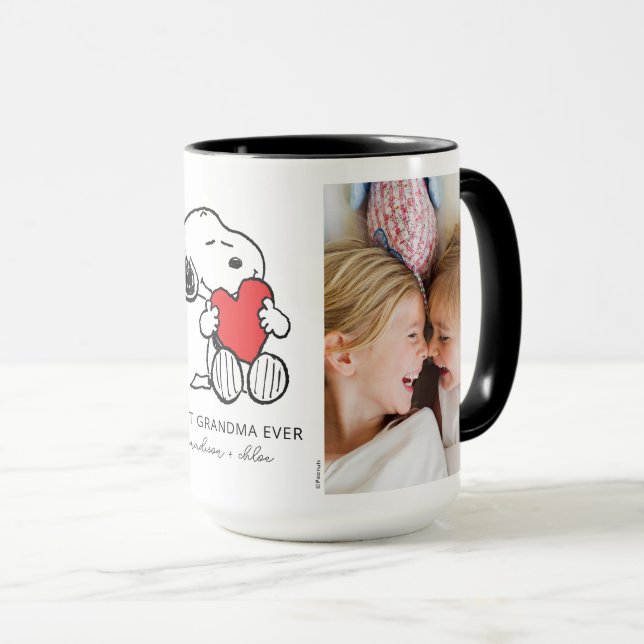 Caneca Snoopy Heart | Melhor Vovó - Foto (Frente Esquerda)