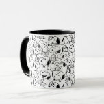Caneca Snoopy Smile Giggle Ria Padrão<br><div class="desc">Dê uma olhada neste design super fofo com várias poses Snoopy divertidas.</div>