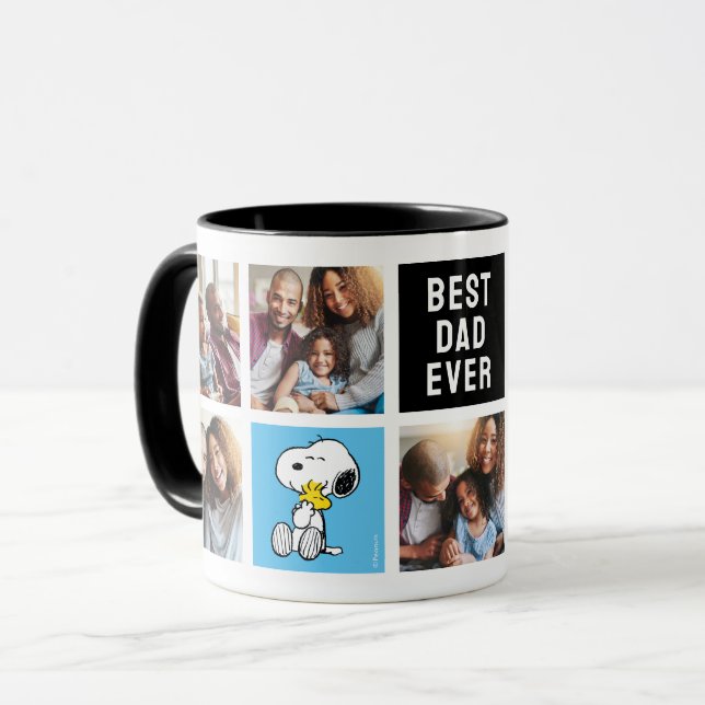 Caneca Snoopy & Woodstock | Melhor Colagem do Pai (Frente Esquerda)