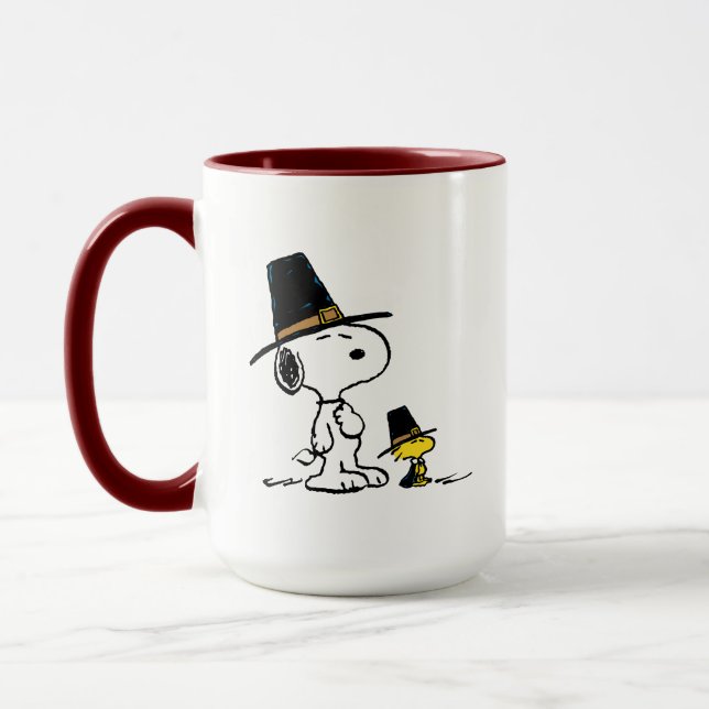 Caneca Snoopy & Woodstock Pilgrim (Esquerda)