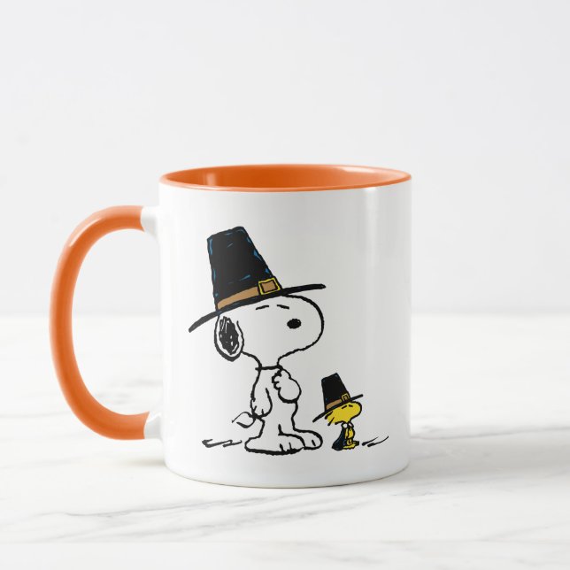 Caneca Snoopy & Woodstock Pilgrim (Esquerda)