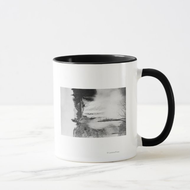 Caneca Snoqualmie, WA - Fotografia Falls and Lodge (Direita)