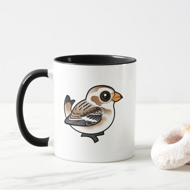 Caneca Snow Bunting Birdorable (Com Donut)