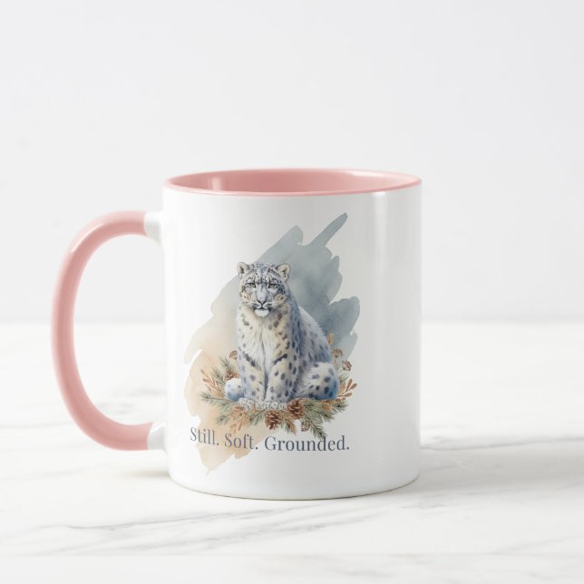 Caneca Snow Leopard Still Soft Grounded Art (Esquerda)