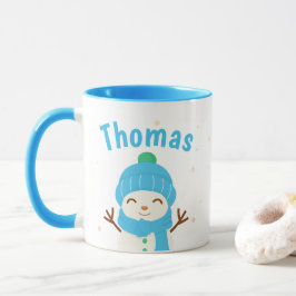 Caneca Snow Man Personaliza O Café De Natal