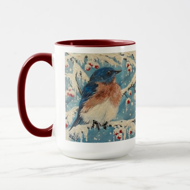 Caneca Snowberry Bluebird Candle (Esquerda)