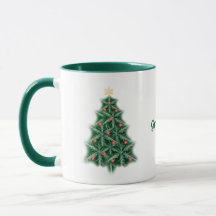 Snowflake Árvore de Natal - Mug Personalizado