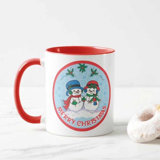 Caneca Snowman (Com Donut)