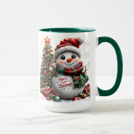 Caneca Snowman de Natal