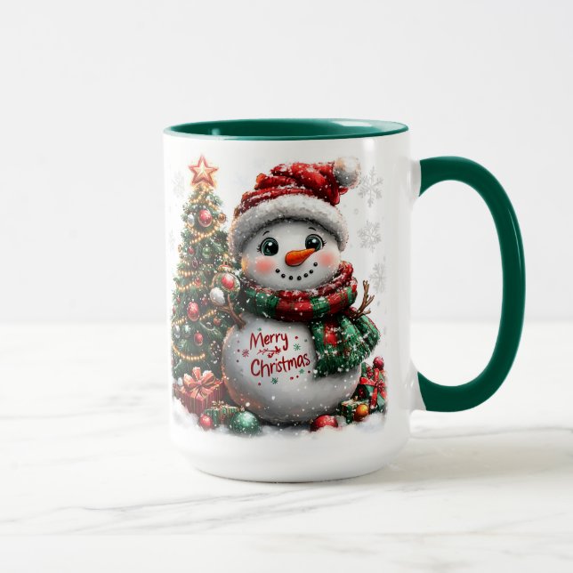 Caneca Snowman de Natal (Direita)