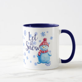Caneca Snowman Deixe nevar