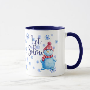 Caneca Snowman Deixe nevar