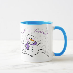 Caneca Snowman, deixe-o nevar.