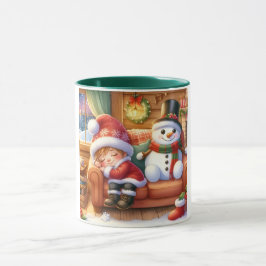 Caneca Snowman e Amigos Crianças Caça de Natal