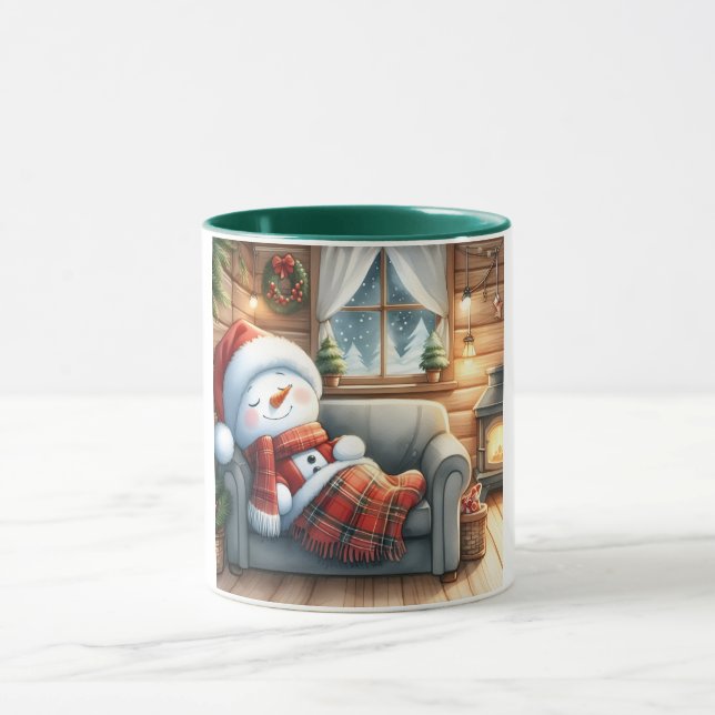 Caneca Snowman e Amigos Crianças Caça de Natal (Centro)