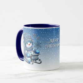 Caneca Snowman Foliday Mug