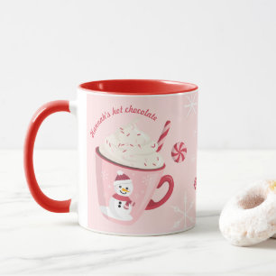 Caneca Snowman Holiday Hot Chocolate Mug 