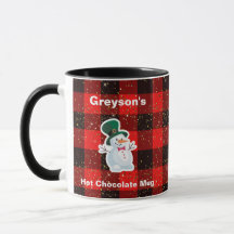 Snowman Hot Chocolate Mug.