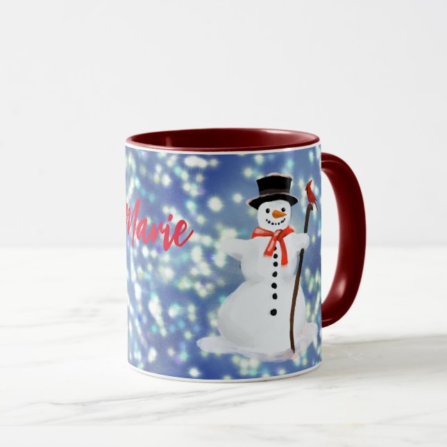 Caneca Snowman Hot chocolate Mug (Frente Esquerda)