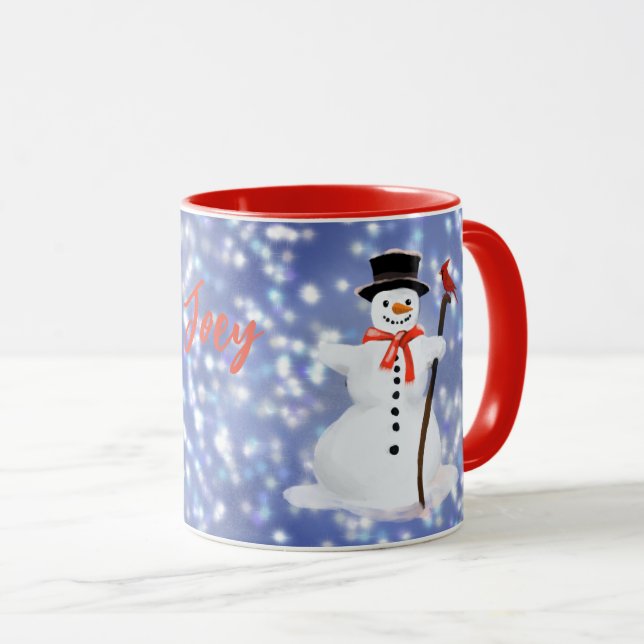 Caneca Snowman Hot chocolate Mug (Frente Esquerda)