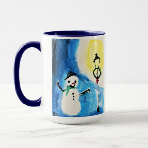 Caneca Snowman & Lightpost Mug