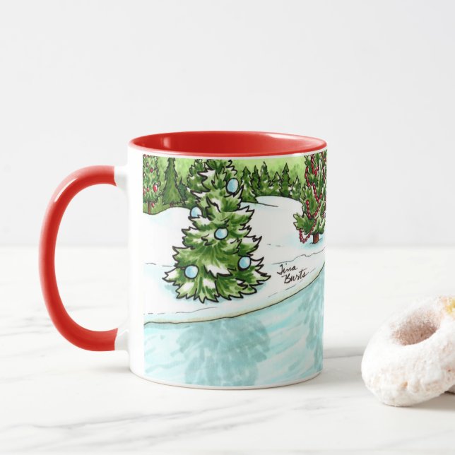 Caneca Snowman Mug (Com Donut)