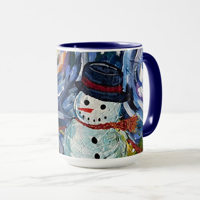 Caneca Snowman Mug (Frente Esquerda)