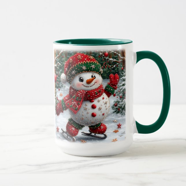 Caneca Snowman Mug de Natal (Direita)
