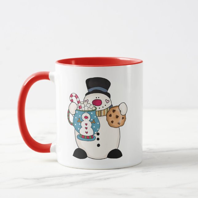 Caneca Snowman Mug Personalizado (Esquerda)