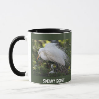 Caneca Snowy Egret com Baby Mug