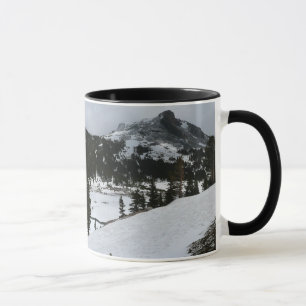 Caneca Snowy Ellery Lake California Fotografia de inverno