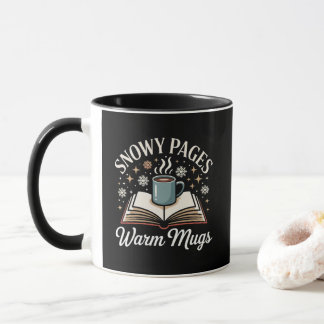 Caneca Snowy Pages Warm Mugs Holiday Coffee