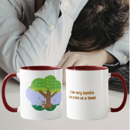 Caneca Só consigo lidar com uma crise de cada vez
