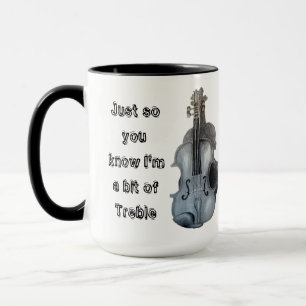 Caneca Só para que saibas que sou um pouco de Treble Viol
